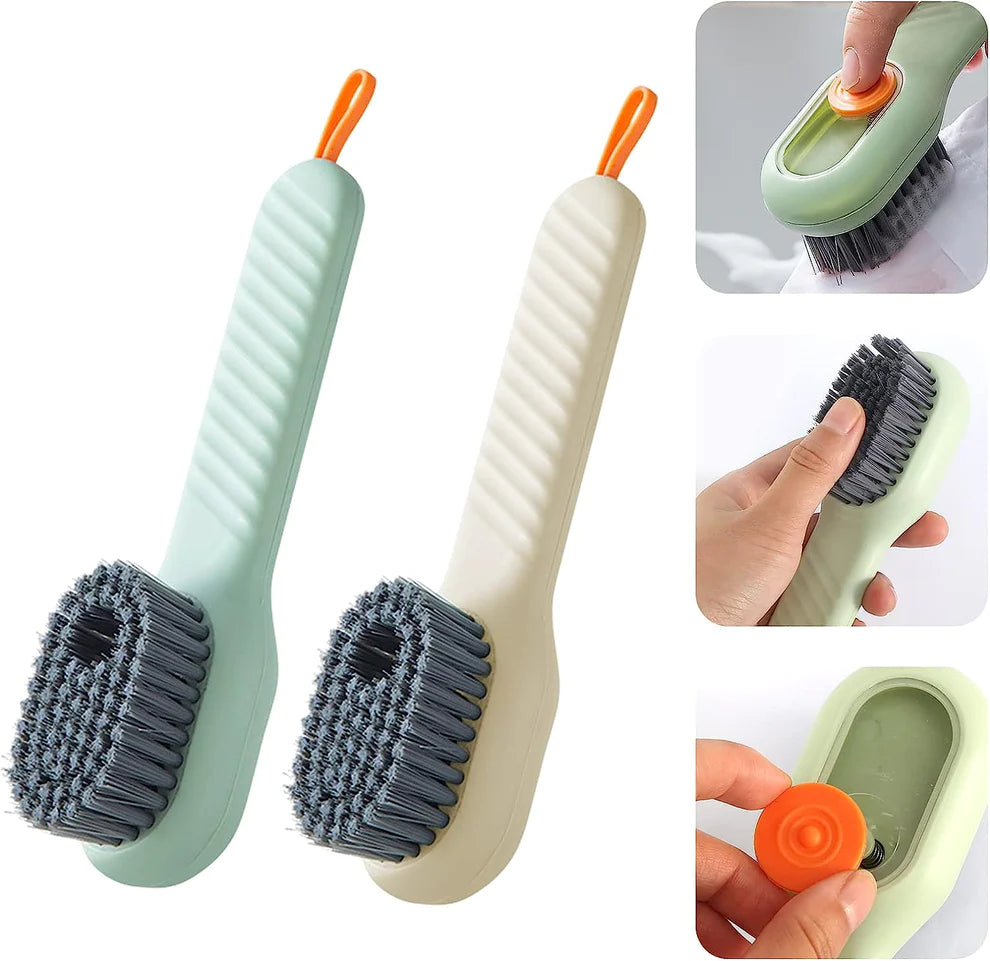 Multi-Functional Scrubbing Brush With Soap Dispenser