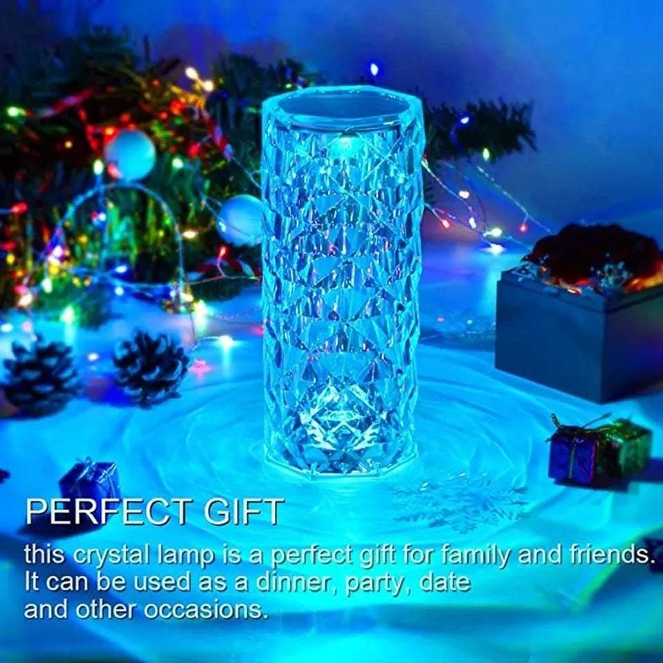 16 Colors Rechargeable LED Crystal Table Lamp