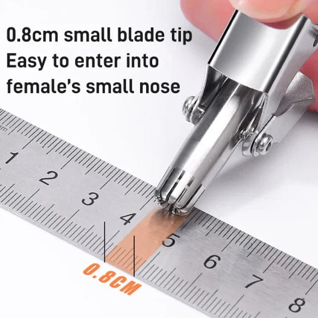 Washable Stainless Steel Manual Nose Trimmer