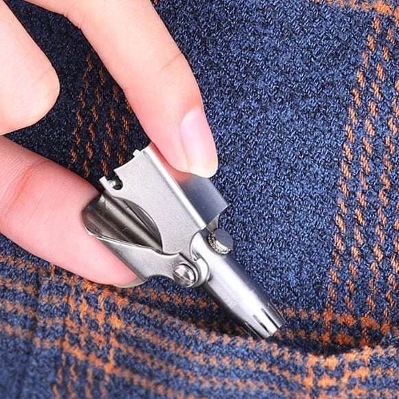 Washable Stainless Steel Manual Nose Trimmer