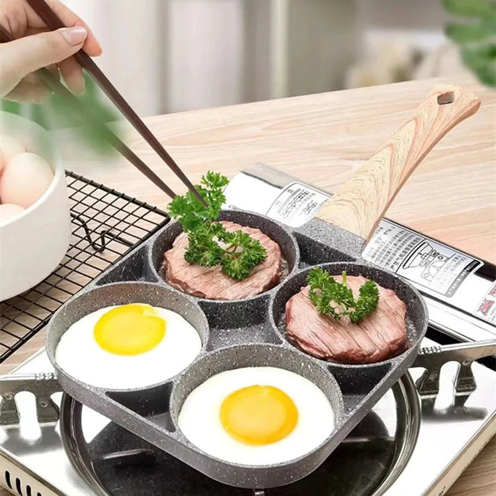 Nonstick Four Portion Frying Pan