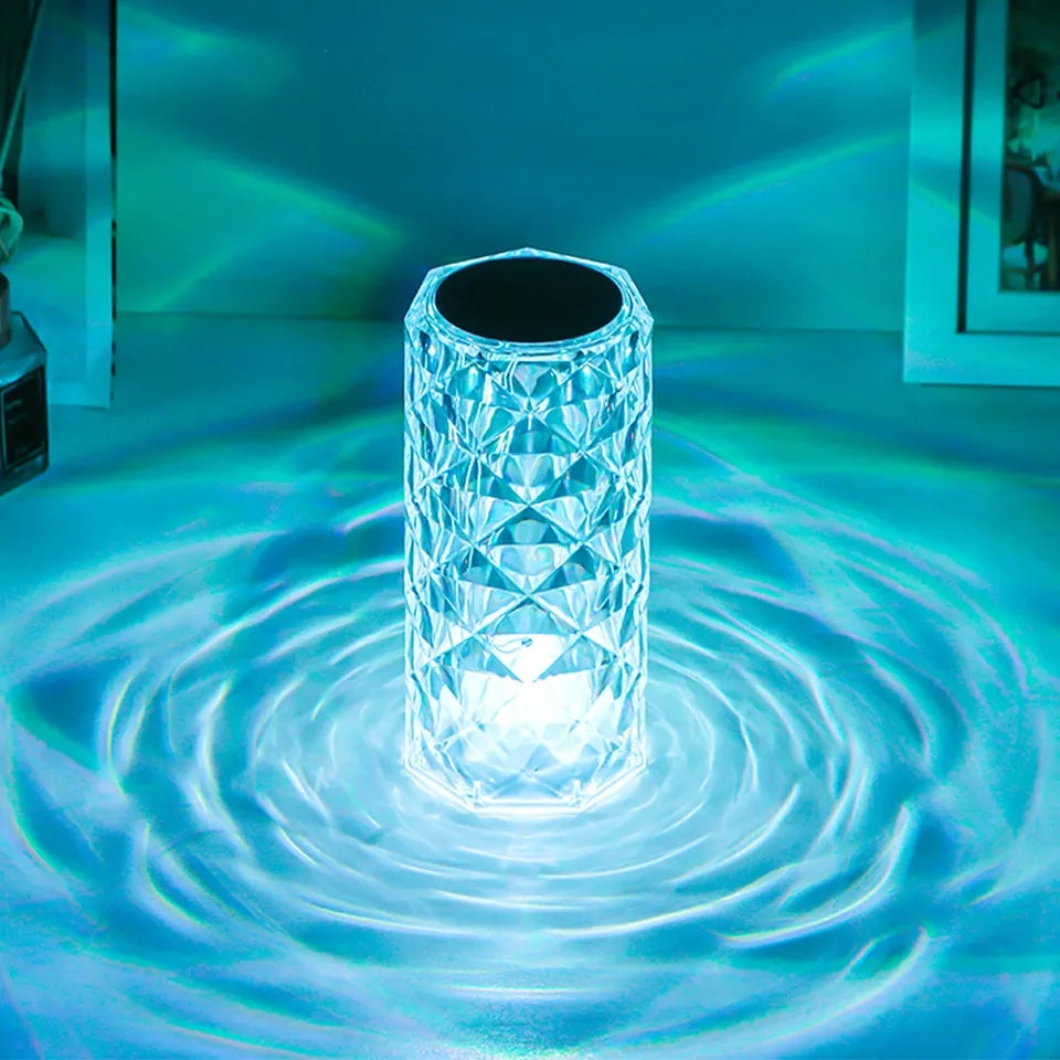 16 Colors Rechargeable LED Crystal Table Lamp