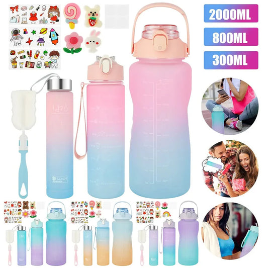 3 PCS 1 Set Sports Water Bottle