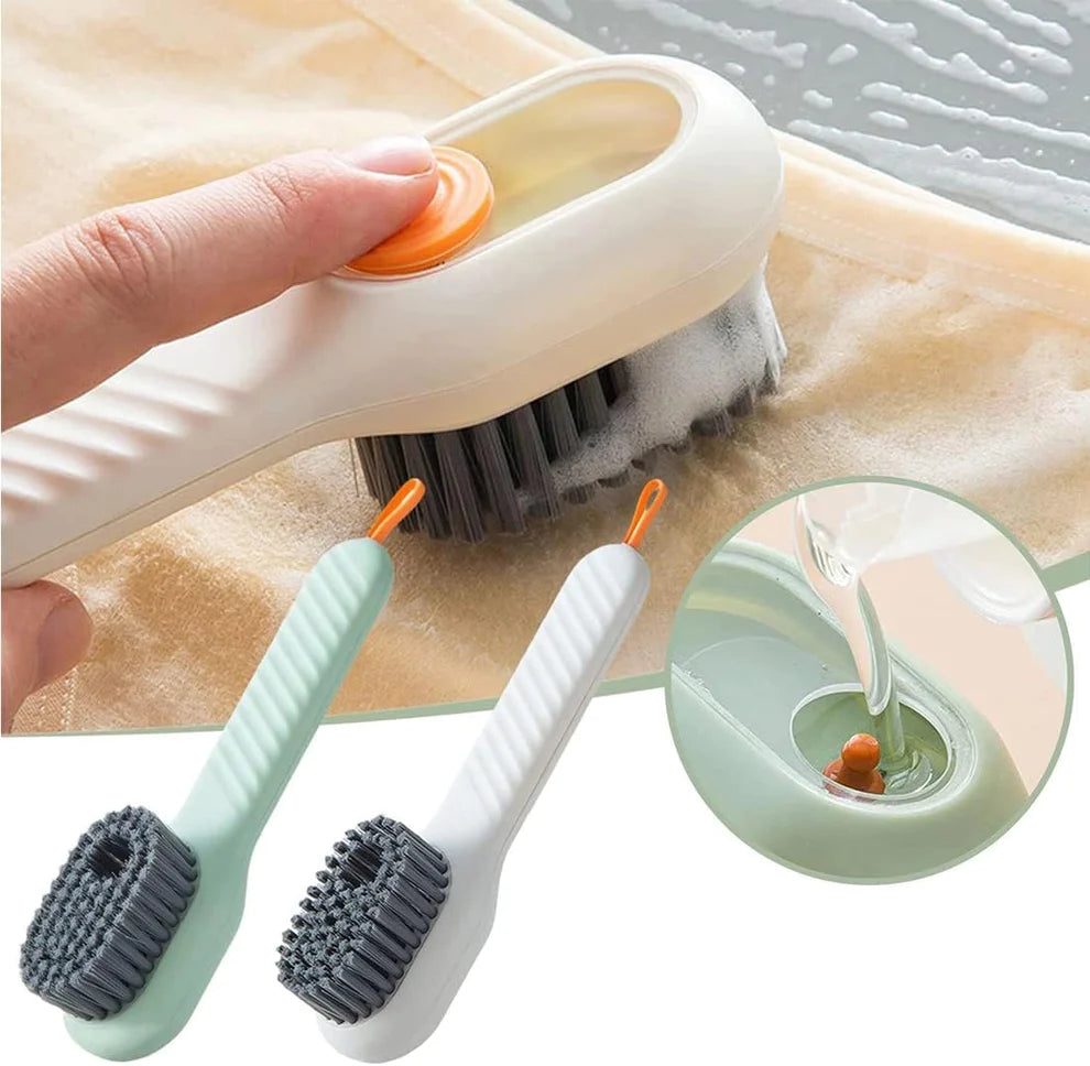 Multi-Functional Scrubbing Brush With Soap Dispenser