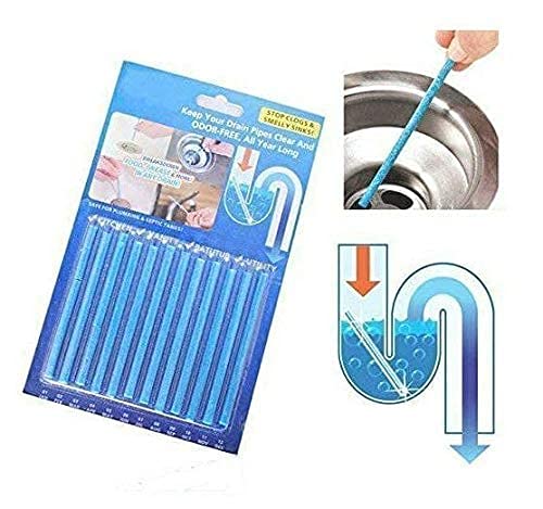 12 Pcs Drain Cleaning Sticks Decontamination Stick