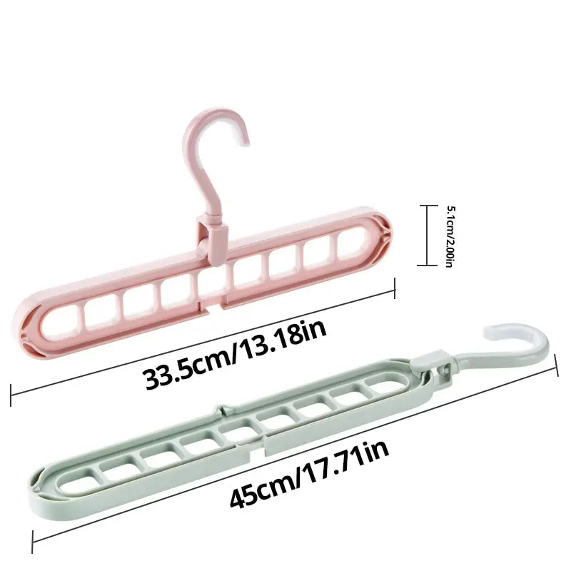 9-hole Space Saving Hanger 360 Rotating Magic Hanger