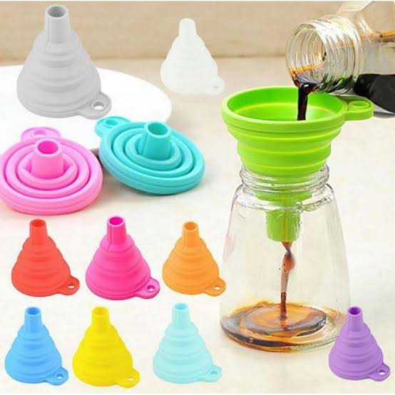 New Mini Silicone Funnel