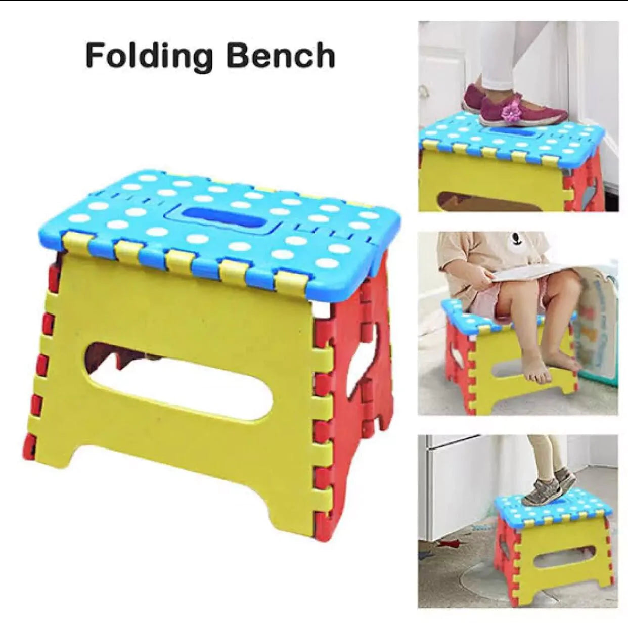Multi Purpose Portable Folding Stool For Kids Or Adults Lightweight Step Stool Holding stool For camping