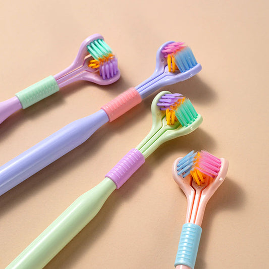 TriClean Nano 360° 3-Sided Toothbrush 🦷✨ (Buy 1 Get 1 Free🔥🔥)