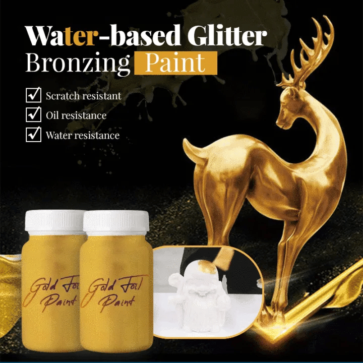 Water-based Glitter Golden Paint